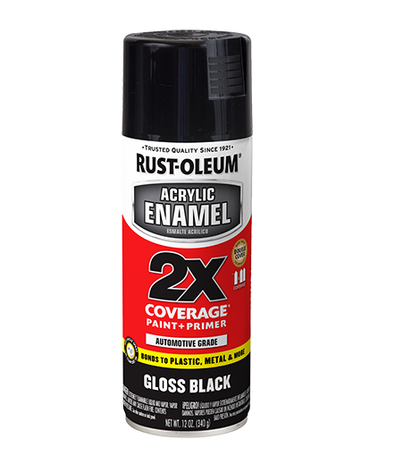 Rust- Oleum Acrylic Enamel 2X Gloss Black