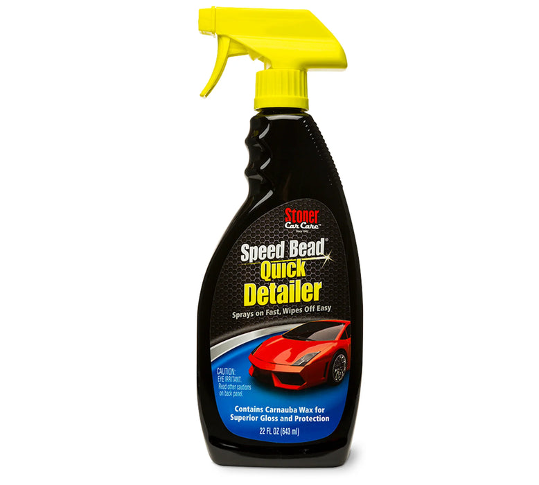 Stoner Car Care Speed Bead Quick Detailer Sprays on Fast, Wipes Off Easy