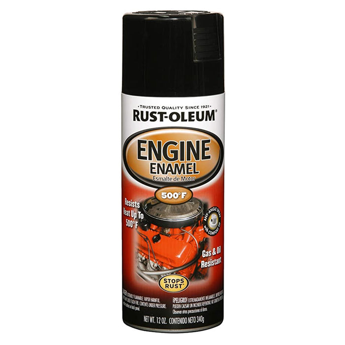 Rust-Oleum 500° motorglazuur - glanzend zwart