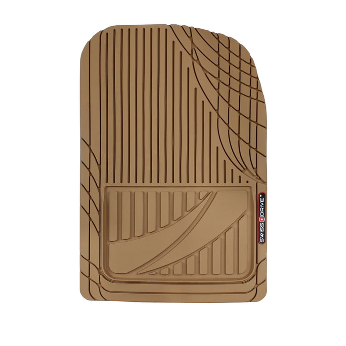 Swiss Drive All Weather Floor Mat 3 Piece Beige